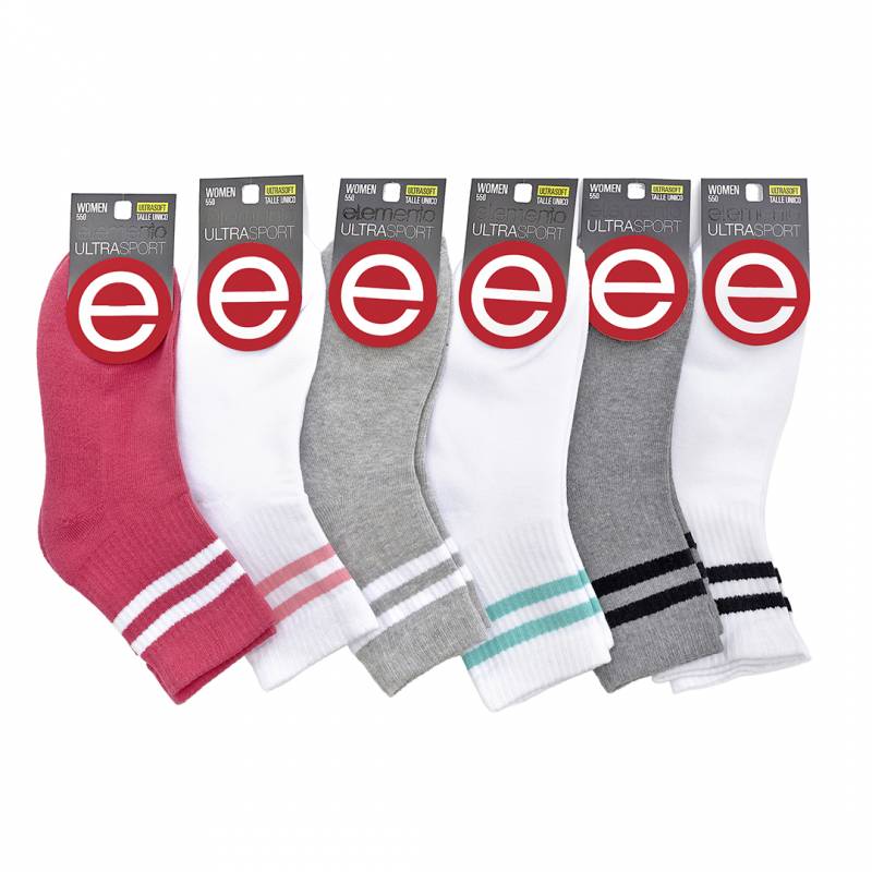 Soquete Alto Mujer x12